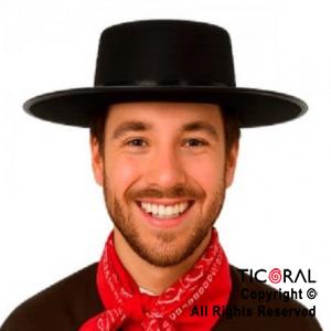 SOMBRERO GAUCHO NEGRO x 1