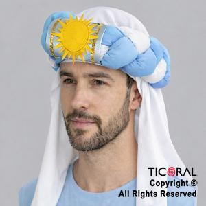 SOMBRERO TURBANTE TRENZADO 2 TIRAS ARGENTINA x 1