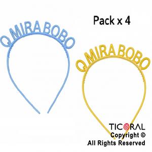 VINCHA QUE MIRA BOBOPACK  X 4 UNIDADES