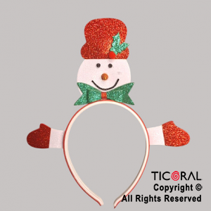 VINCHA MUECO DE NIEVE x 1