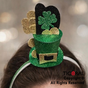 VINCHA GALERITA SAN PATRICIO Y TREBOL x 1